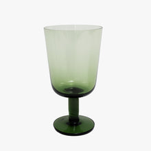 Load image into Gallery viewer, vintage avocado green wine glasses