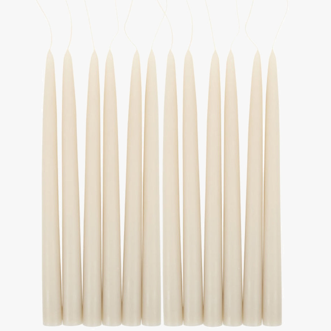 hand dipped taper candles, 12
