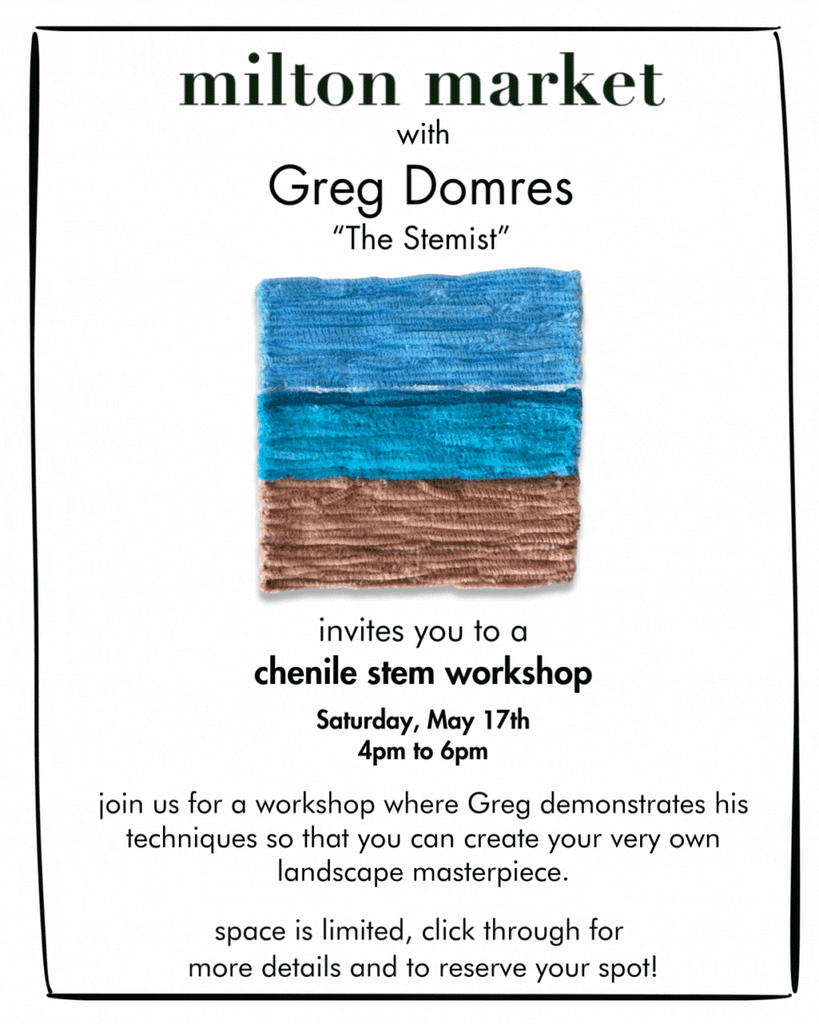chenile stem workshop with Greg Domres