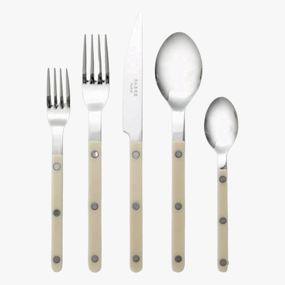 bistrot ivory 5 piece flatware