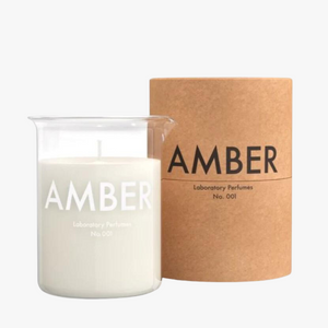 Laboratory Perfumes amber scented candle