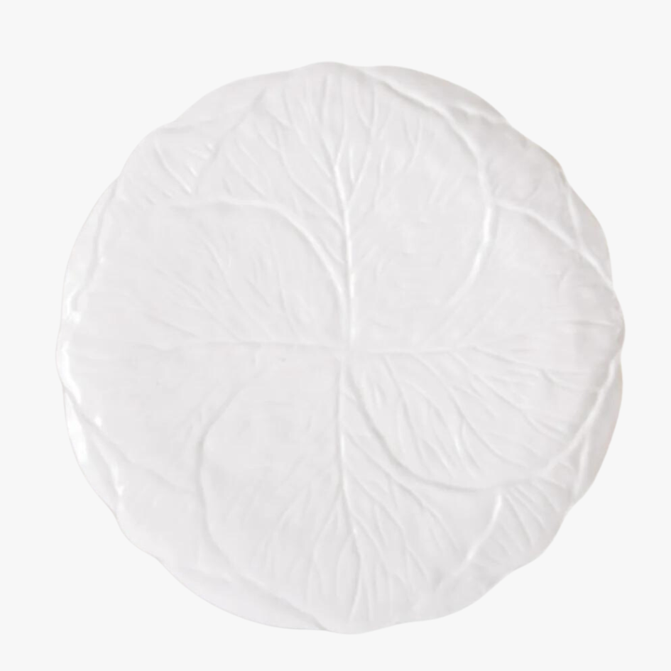 cabbage leaf melamine plates, set of 4