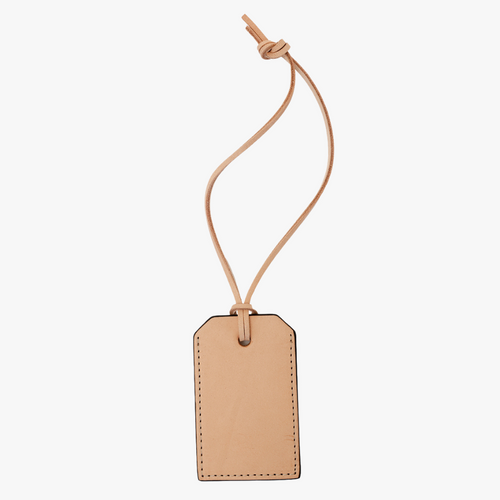 leather hang tag