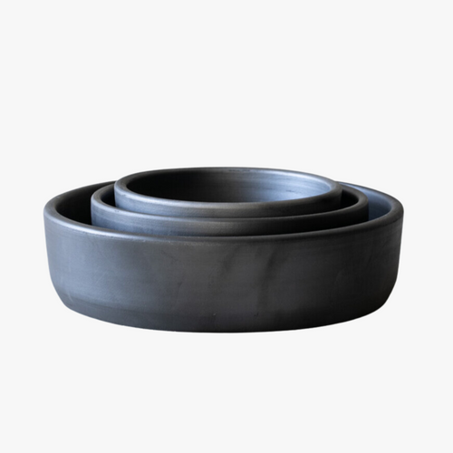 Barro Negro round baking dishes, set of 3