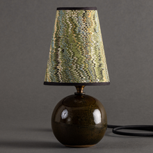 Load image into Gallery viewer, Milton Market + Dumais Made &quot;Cobble&quot; lamp in bottle green