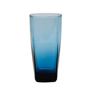 vintage deep blue tall drinking/cocktail glasses