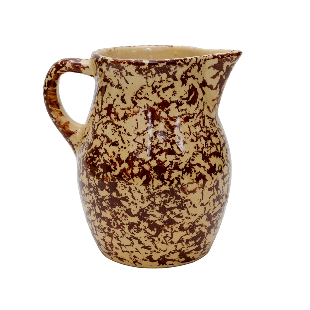 vintage spongeware pitcher