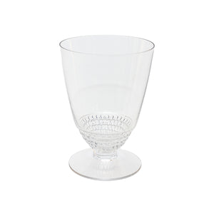 vintage clear teardrop water glasses