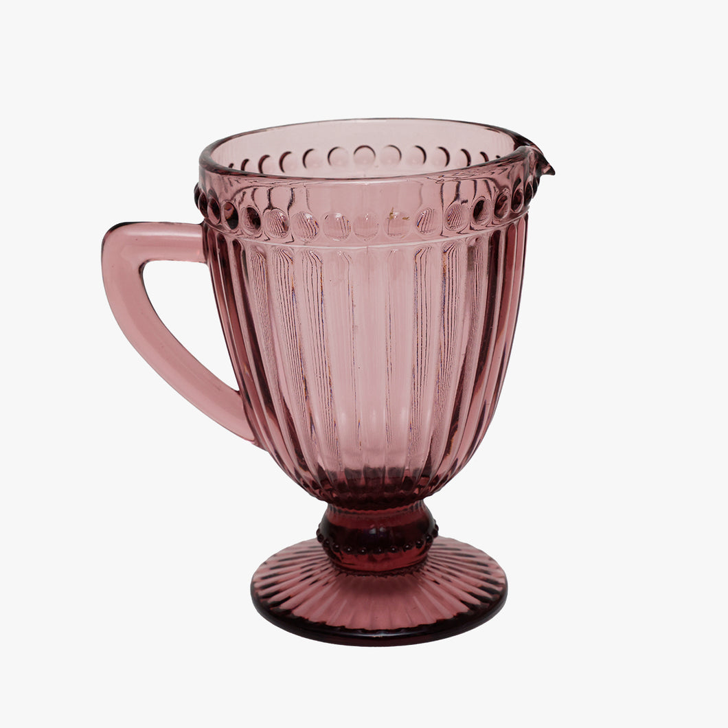 vintage amethyst footed pitcher
