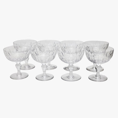 vintage crystal champagne coupes