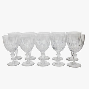 vintage crystal wine glasses