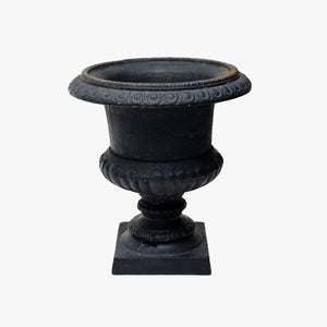 vintage iron urn