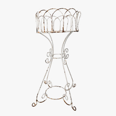 vintage wire frame plant stand