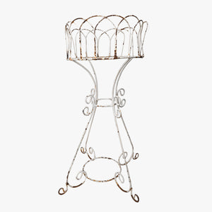 vintage wire frame plant stand