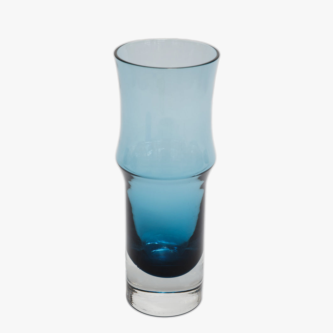 vintage deep blue glass vase