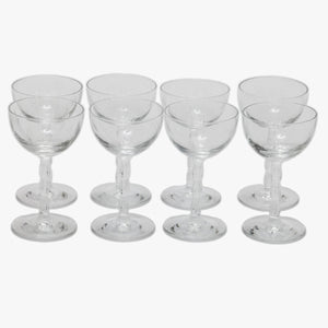 vintage heraldry patterned liquor glasses