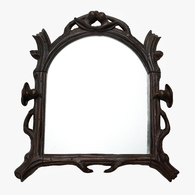 antique black forest mirror
