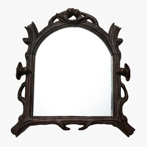 antique black forest mirror