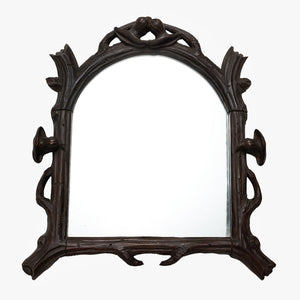antique black forest mirror