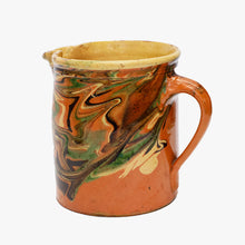 Load image into Gallery viewer, antique large jaspe pottery pitcher