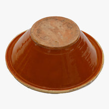 Load image into Gallery viewer, antique french bread bowl with lines and circles