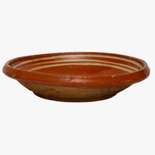 Load image into Gallery viewer, antique hand painted shallow serving bowl