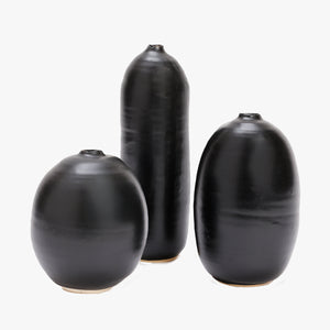 Judy Jackson "bottles" vase, black