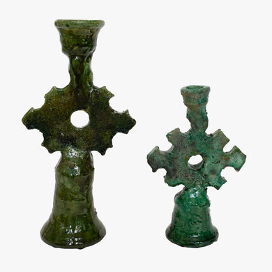 green tamegroute sun candle holder
