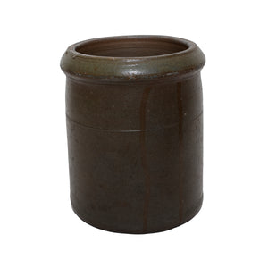 vintage olive/black crock
