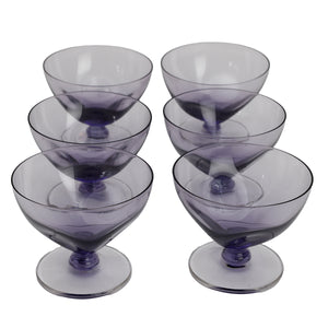 vintage Russel Wright coupes, purple