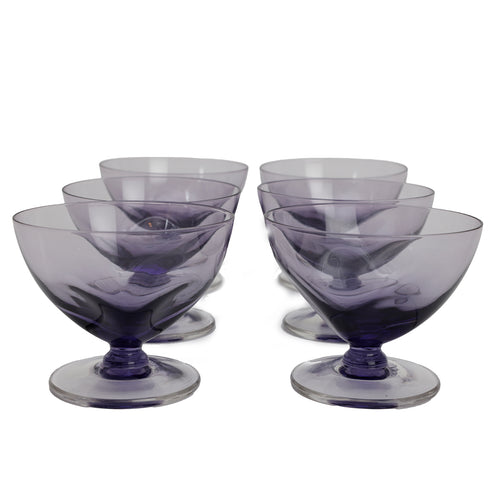 vintage Russel Wright coupes, purple