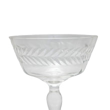 Load image into Gallery viewer, vintage etched cocktail glasses