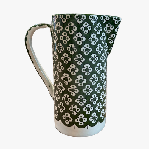 hand painted pitcher
