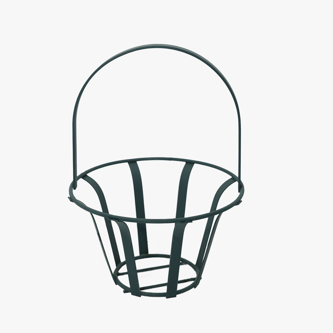 vintage metal planter basket