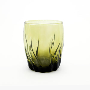 vintage avocado green tumbler glasses