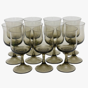 vintage smoke wine glasses