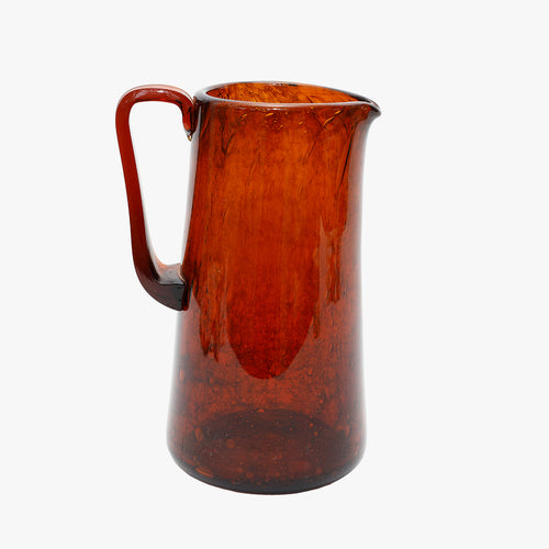 vintage deep amber pitcher