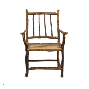 vintage Adirondack style "twig" arm chair, no. 8