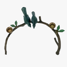 Load image into Gallery viewer, brass branch candle holders with birds