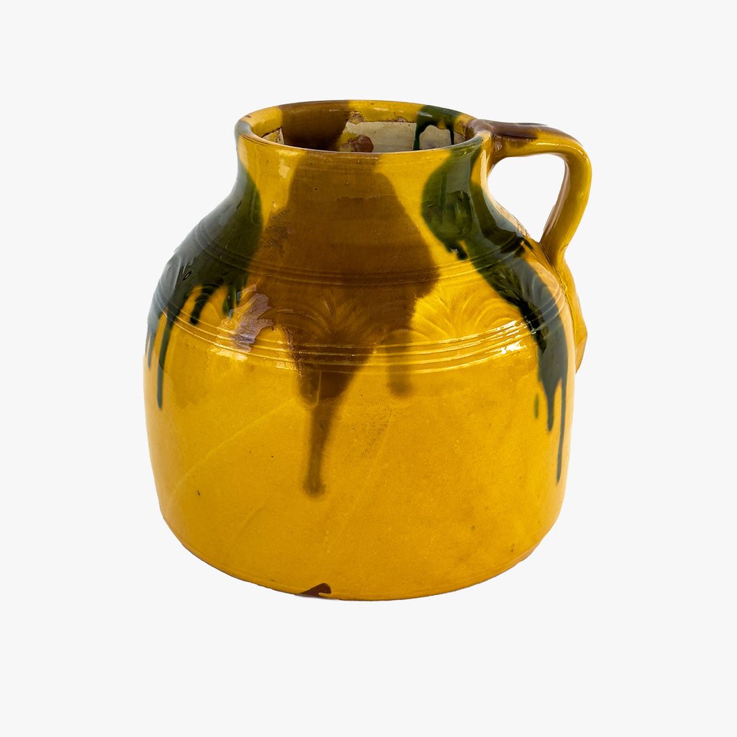 vintage french pottery large jug