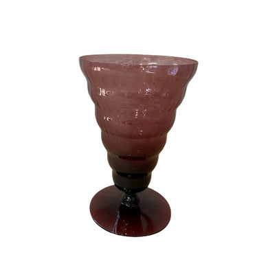 vintage deep amethyst goblets