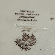 Load image into Gallery viewer, antique brown transferware platter