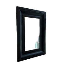 Load image into Gallery viewer, antique mirror painted in a matte black gouache