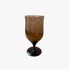Load image into Gallery viewer, vintage brown goblet glass