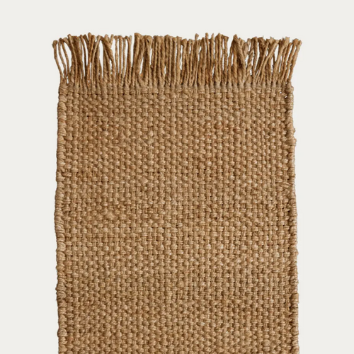 jute area rug with tassels