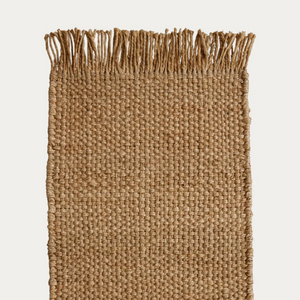jute area rug with tassels
