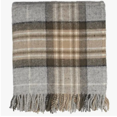 wool tartan throw - McKellar plaid