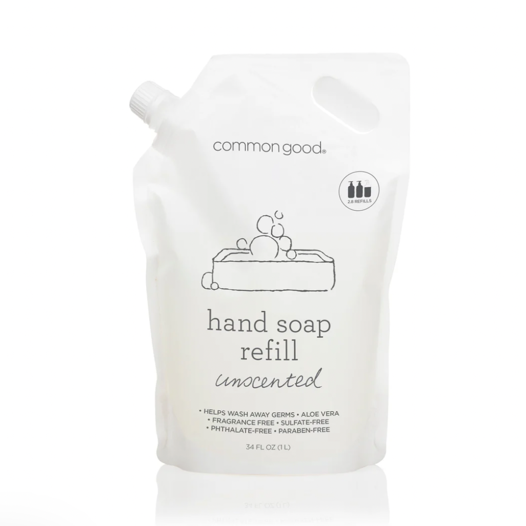 Common Good laundry soap refill pouch