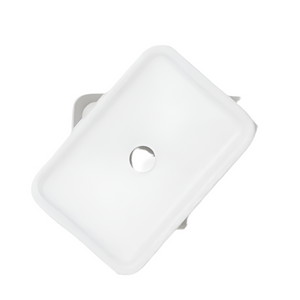 matte white stoneware soap dish