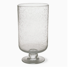 Load image into Gallery viewer, bubbled glass pedestal hurricane